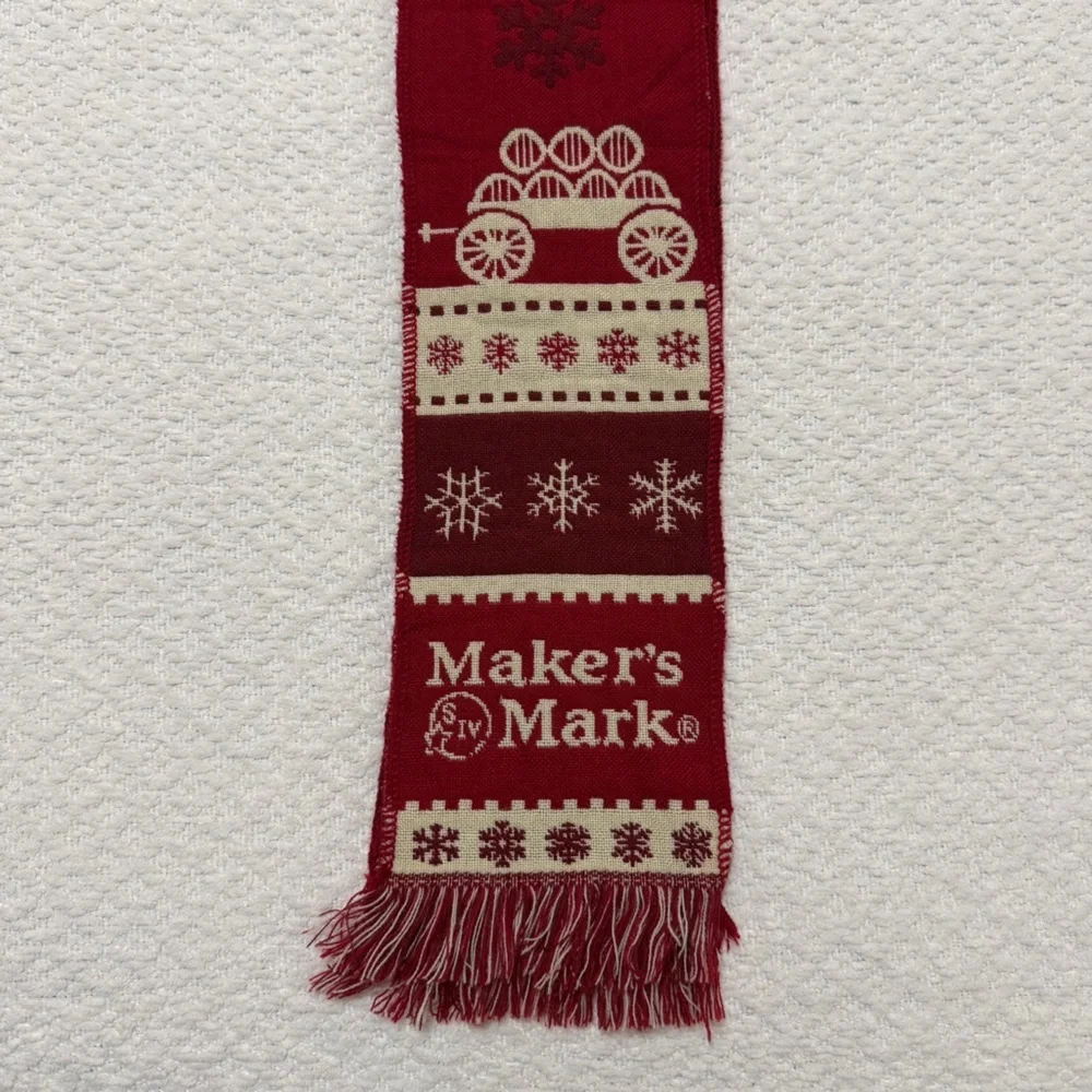Maker’s Mark Christmas Scarf Red